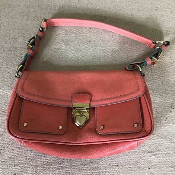 Lovcat Paris leather pink underarm baguette EUC y2k *Rare* - Picture 2 of 10